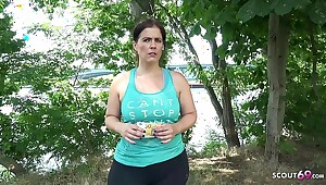 German Scout - Big Ass BBW Mature Mom Talk To Fuck At Street Casting