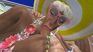 GRANNY TREAT 5 - Crazy granny blowjobs aboard the Granny Voyage - Sims
