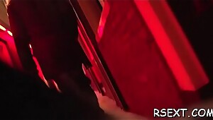 Smokin' hot gets her sweet hairless cunt banged hard